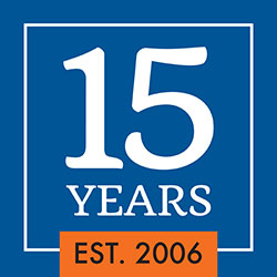 UF Health Proton Therapy Institute 15 year logo