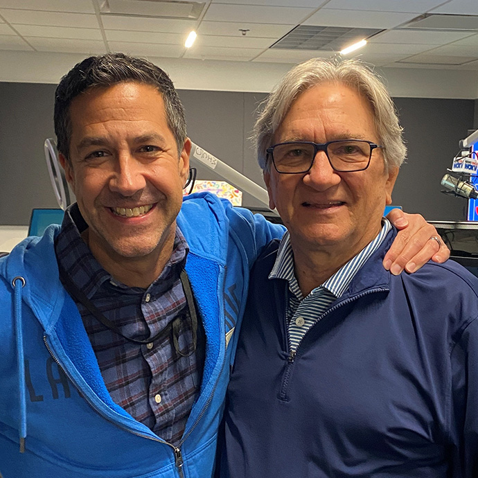 Prostate Cancer Survivor Mike Kazala and Rich Jones from 104.5 WOKV