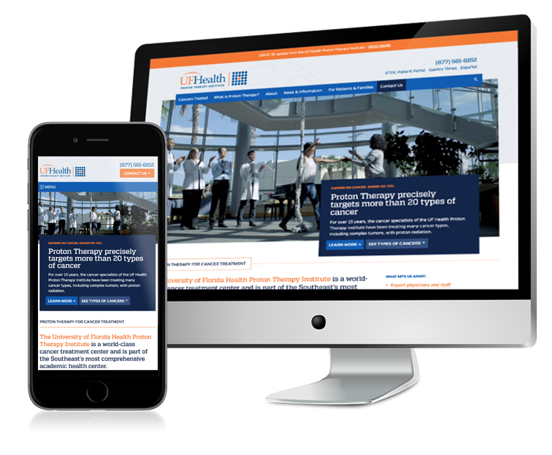 New UF Health Proton Therapy Website