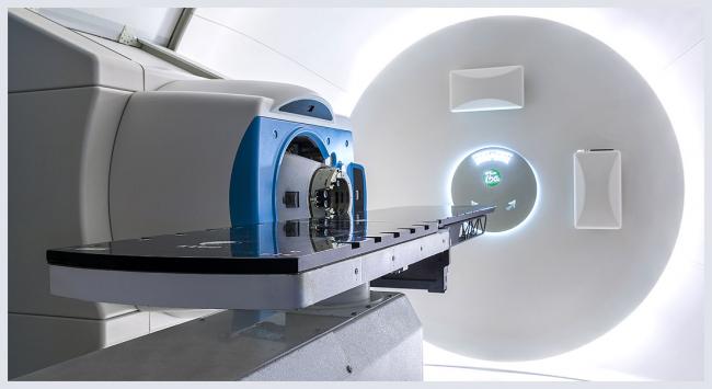 Close-up of Proton Therapy treatment room