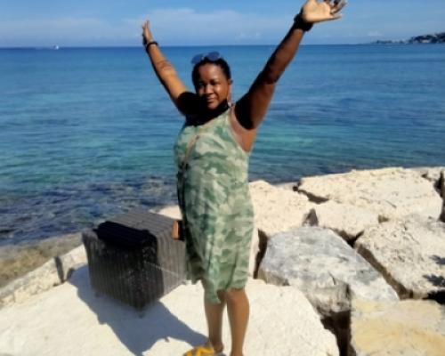 elaine enjoying the outdoors